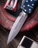 Microtech Hera Double Edge Apocalyptic USA FlagG 702-10APFLAGS
