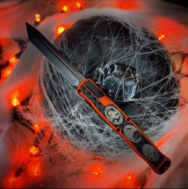 Heretic Knives Cleric II 2 Halloween 23' Orange & DLC Tanto Magnacut