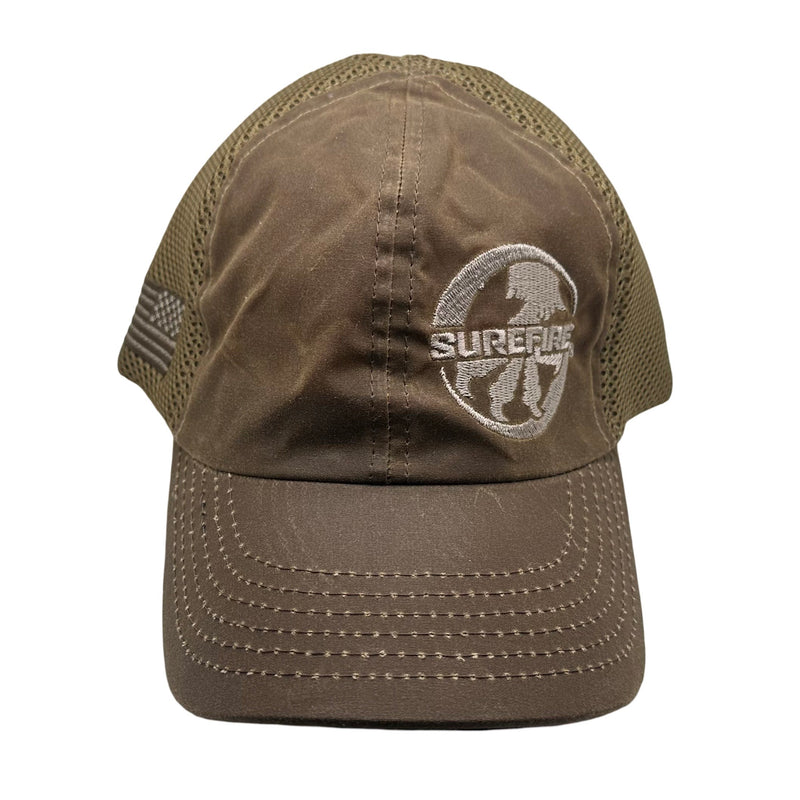 Microtech Surefire Collaboration Offset Logo Nine Line Apparel Brown Hat