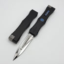 Marfione Custom Nemesis Black Handle w/ Blue Accents & 3.5" Mirror D/E M390MK
