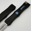 Marfione Custom Nemesis Black Handle w/ Blue Accents & 3.5" Mirror D/E M390MK