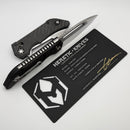 Heretic Custom Koschei Prototype Carbon Fiber Handle & Mirror M390