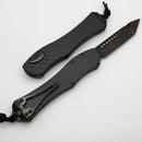 Heretic Custom Hydra V4 w/ Carbon Fiber Handle & DLC Damascus Tanto