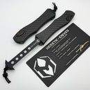 Heretic Custom Hydra V4 w/ Carbon Fiber Handle & DLC Damascus Tanto
