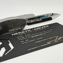 Heretic Custom Hydra V4 Stainless Steel Handle w/ Abalone Inlays & Cracked Ice S/E