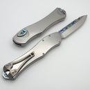 Heretic Custom Hydra V4 Stainless Steel Handle w/ Abalone Inlays & Mirror S/E