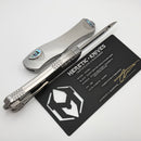 Heretic Custom Hydra V4 Stainless Steel Handle w/ Abalone Inlays & Mirror S/E
