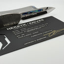 Heretic Custom Hydra V4 Stainless Steel Handle w/ Abalone Inlays & Mirror S/E
