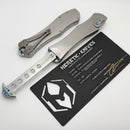 Heretic Custom Hydra V4 Stainless Steel Handle w/ Abalone Inlays & Mirror S/E