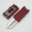 Microtech Exocet II w/ Merlot Aluminum Handle & Stonewashed Spartan M390MK 1155-10MR