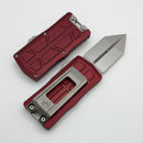 Microtech Exocet II w/ Merlot Aluminum Handle & Stonewashed Spartan M390MK 1155-10MR