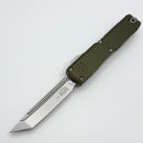 Microtech Ultratech ZBP Tanto Stonewash M390MK w/ OD Green Handle 1123-10OD