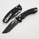Microtech Amphibian Mini RAM LOK Black Fluted Aluminum & 3.25" Black M390MK 137MRL-1FL