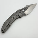 Borka Blades Custom Stitch w/ Barked Titanium Handles & Rocked M390 Blade/Back Spacer