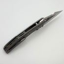 Borka Blades Custom Stitch w/ Barked Titanium Handles & Rocked M390 Blade/Back Spacer