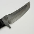 Borka Blades & Marfione Custom SB Tanto Fixed Blade w/ W2 Hamon & Tsuka Wrapped Handle