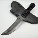 Borka Blades & Marfione Custom SB Tanto Fixed Blade w/ W2 Hamon & Tsuka Wrapped Handle