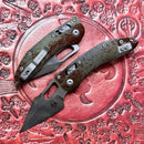 Microtech Knives Manual Stitch RAM LOK Smooth Aluminum Outbreak w/ M390MK Signature Series 169RL-1OBS
