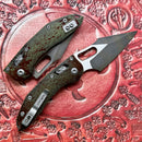 Microtech Knives Manual Stitch RAM LOK Smooth Aluminum Outbreak w/ M390MK Signature Series 169RL-1OBS
