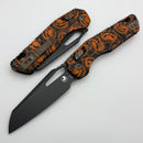 Microtech Knives MSI RAM LOK Pumpkin Polymer w/ Bronze Hardware & Black M390MK 210T-1PMTOT