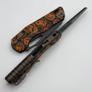 Microtech Knives MSI RAM LOK Pumpkin Polymer w/ Bronze Hardware & Black M390MK 210T-1PMTOT