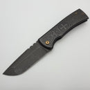 Chaves Knives Redencion 229 Kickstop Crusader Titanium Handles w/ Acid Etch M390 Drop Point