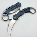 We Knife WE Tayra Blue Titanium Handle w/ Hand Rubbed Satin M390 WE24069-3