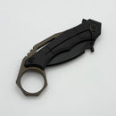 We Knife WE Tayra Black Titanium Handle w/ Black Stonewash M390 WE24069-1