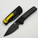 Chaves Knives Scapegoat Street YKWII w/ Titanium Magnetic Carbon Fiber Inlaid Handles & Stonewash PVD M390