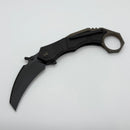 We Knife WE Tayra Black Titanium Handle w/ Black Stonewash M390 WE24069-1