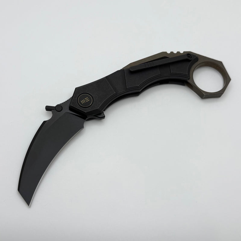 We Knife WE Tayra Black Titanium Handle w/ Black Stonewash M390 WE24069-1