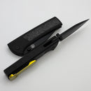 Chaves Knives Scapegoat Street YKWII w/ Titanium Magnetic Carbon Fiber Inlaid Handles & Stonewash PVD M390