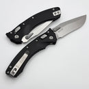 Microtech Amphibian Mini RAM LOK Black Fluted Aluminum & Stonewash M390MK 137MRL-10FL