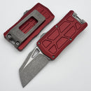 Microtech Exocet II w/ Merlot Aluminum Handle & Apocalyptic Wharncliffe M390MK 1156-10APMR