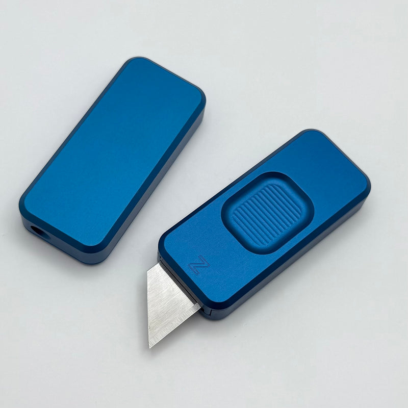 Rivery Manufacturing Zero Smooth Operator Aluminum Cad Lab Blue w/ Changeable Razor Blade