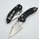 Microtech Knives Manual Stitch RAM LOK Smooth Black Aluminum & M390MK 169RL-10