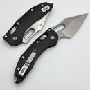 Microtech Knives Manual Stitch RAM LOK Smooth Black Aluminum & M390MK 169RL-10