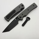 Chaves Knives Liberation 229 w/ Charcoal Grey G-10 Handles & Black Tanto Elmax - Blue Label