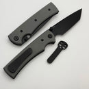 Chaves Knives Liberation 229 w/ Charcoal Grey G-10 Handles & Black Tanto Elmax - Blue Label