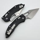 Microtech Knives Manual Stitch RAM LOK Smooth Black Aluminum & Full Serrated M390MK 169RL-12