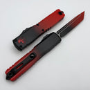 Microtech Ultratech ZBP Faded Black/Red Tanto M390MK w/ Red 1123-1FBKRD