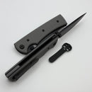 Chaves Knives Liberation 229 w/ Charcoal Grey G-10 Handles & Black Drop Point Elmax - Blue Label