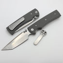 Chaves Knives Liberation 229 w/ Charcoal Grey G-10 Handles & Satin Tanto Elmax - Blue Label