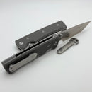 Chaves Knives Liberation 229 w/ Charcoal Grey G-10 Handles & Satin Tanto Elmax - Blue Label