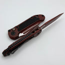 Microtech Knives LUDT Gen III Weathered Crimson Red Tanto 1136-1WCM