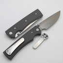 Chaves Knives Liberation 229 w/ Charcoal Grey G-10 Handles & Satin Drop Point Elmax - Blue Label