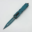 Microtech Dirac Double Edge Weathered Turquoise 225-1WTQ