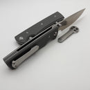 Chaves Knives Liberation 229 w/ Charcoal Grey G-10 Handles & Satin Drop Point Elmax - Blue Label