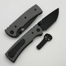 Chaves Redencion Street w/ Charcoal Grey G-10 Handles & Black Elmax Tanto - Blue Label