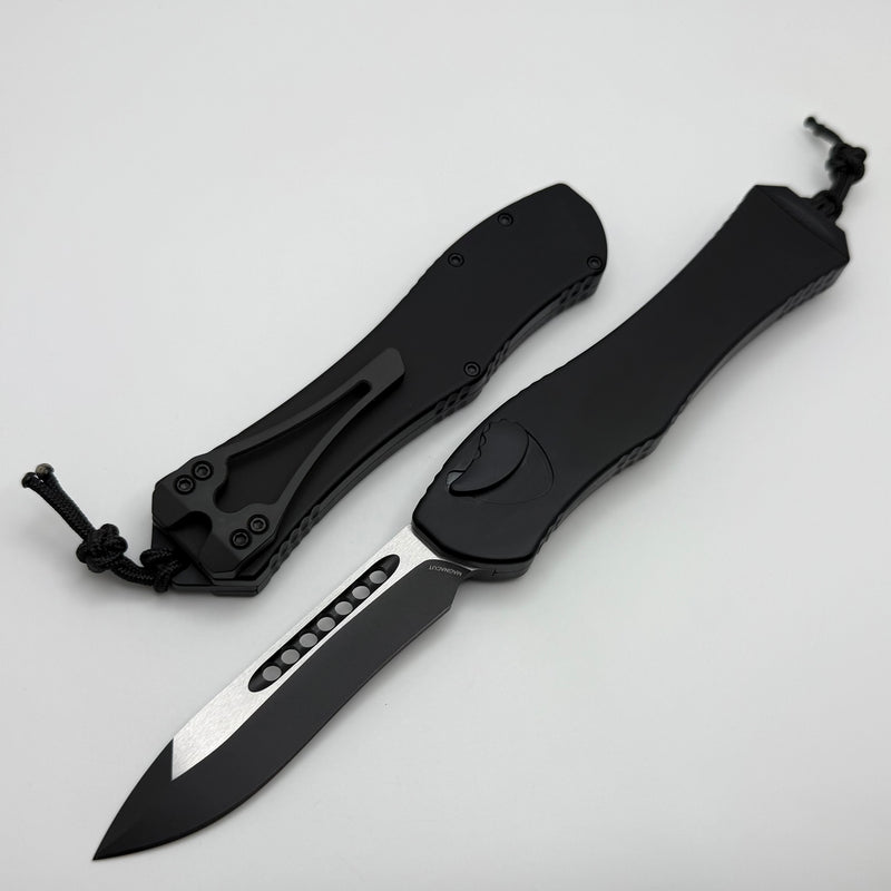 Heretic Hydra V4 Tactical w/ Black Aluminum Handle & Two Tone Black Recurve H408-10A-T
